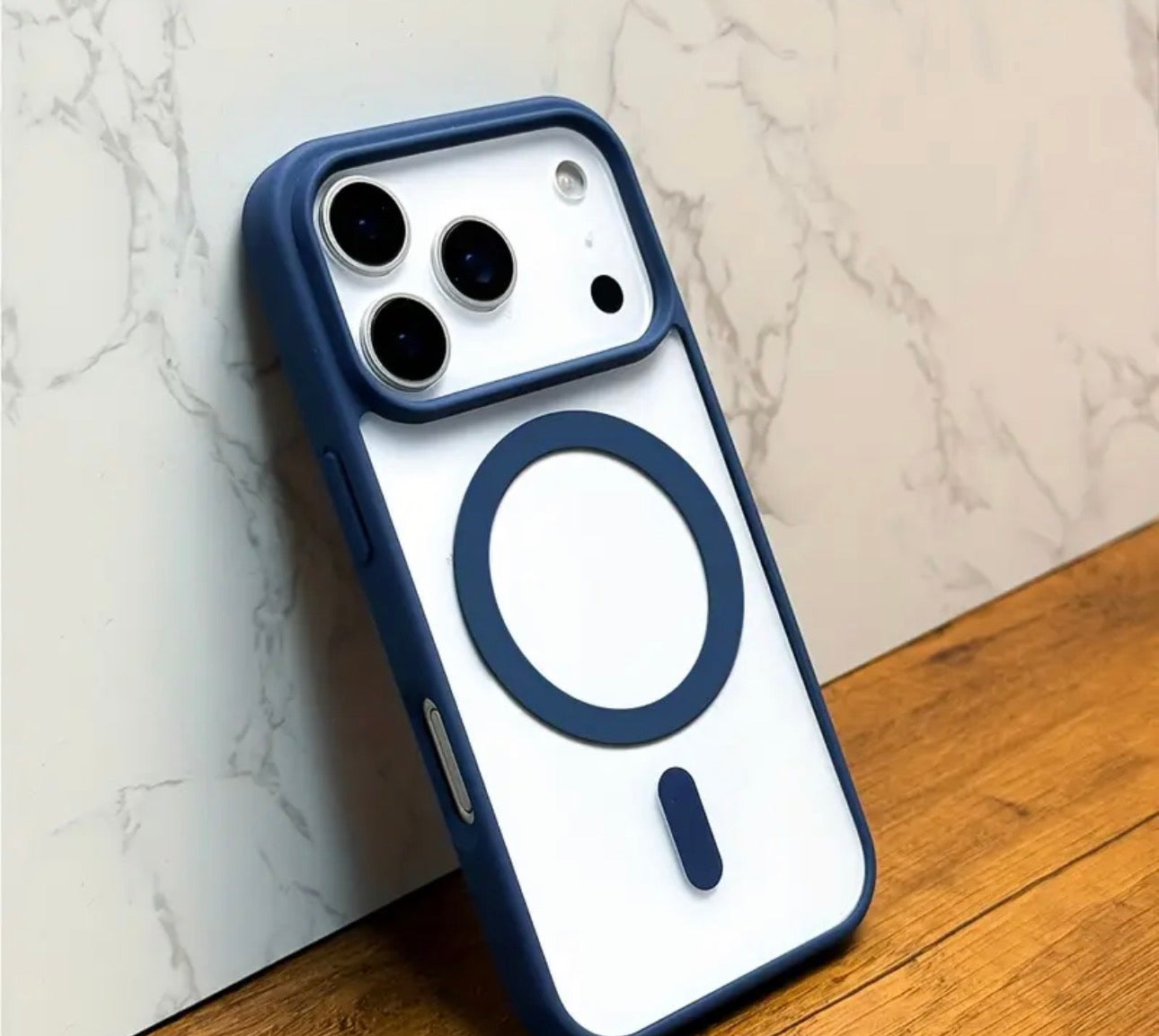 Silicon Edges and transparent back case for Iphone 17 Pro Max